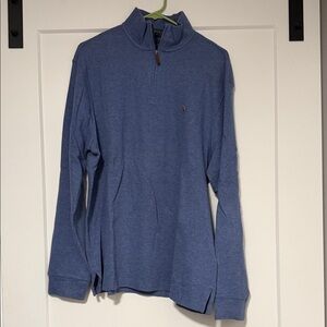 Polo by Ralph Lauren Blue Quarter-Zip Long Sleeve Shirt